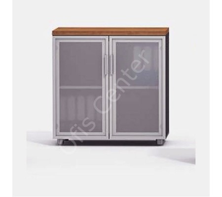 80x75 cm Cam Kapaklı